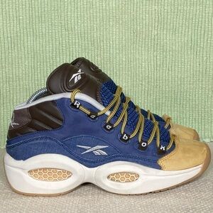Reebok Mens Allen Iverson Question Mid Dress Code Athletic Sneaker Shoes SZ US 7